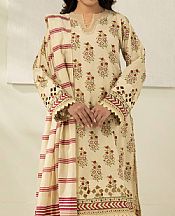 Zellbury Ivory Lawn Suit- Pakistani Designer Lawn Suits