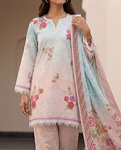 Zellbury Light Blue/Cavern Pink Lawn Suit- Pakistani Designer Lawn Suits