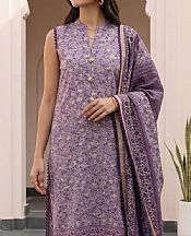 Zellbury Dusty Purple Lawn Suit- Pakistani Designer Lawn Suits