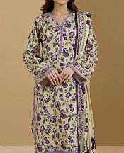 Zellbury Beige Linen Suit (2 pcs)- Pakistani Winter Dress