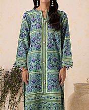 Zellbury Light Green Khaddar Suit (2 pcs)- Pakistani Winter Dress