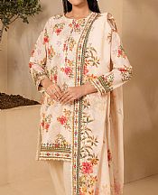 Zellbury Ivory Lawn Suit (2 pcs)- Pakistani Lawn Dress