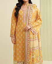 Zellbury Orange Lawn Suit- Pakistani Designer Lawn Suits