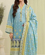 Zellbury Moonstone Blue Lawn Suit- Pakistani Designer Lawn Suits