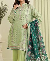 Zellbury Light Green Lawn Suit- Pakistani Designer Lawn Suits