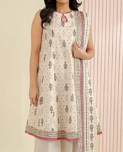 Zellbury Off White Lawn Suit- Pakistani Lawn Dress