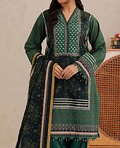 Zellbury Green/Black Lawn Suit- Pakistani Lawn Dress