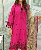 Zellbury Cerise Pink Khaddar Suit- Pakistani Winter Clothing