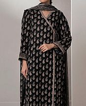 Zellbury Black Lawn Suit (2 pcs)- Pakistani Lawn Dress