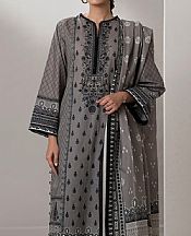 Zellbury Grey Lawn Suit- Pakistani Designer Lawn Suits
