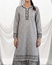 Zellbury Grey Lawn Suit (2 pcs)- Pakistani Lawn Dress