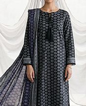 Zellbury Black/Off White Lawn Suit (2 pcs)- Pakistani Lawn Dress