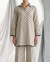 Zellbury Ivory Lawn Suit (2 pcs)- Pakistani Lawn Dress