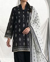 Zellbury Black/Off White Lawn Suit- Pakistani Lawn Dress
