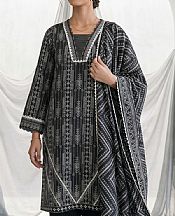 Zellbury Black/Off White Lawn Suit- Pakistani Lawn Dress