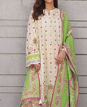 Zellbury White/Green Cambric Suit (2 Pcs)- Pakistani Winter Clothing