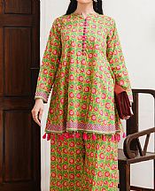 Zellbury Olive Green Cambric Suit (2 Pcs)- Pakistani Winter Dress