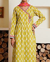 Zellbury Lime Cambric Suit (2 Pcs)- Pakistani Winter Clothing