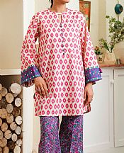 Zellbury White/Purple Cambric Suit (2 Pcs)- Pakistani Winter Clothing