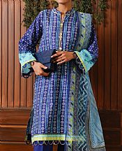 Zellbury Royal Blue Cambric Suit- Pakistani Winter Dress