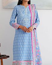 Zellbury Baby Blue Cambric Suit- Pakistani Winter Clothing