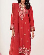 Red Raw Silk Suit