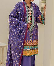 Zellbury Purple Lawn Suit- Pakistani Designer Lawn Suits
