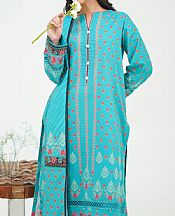 Zellbury Turquoise Lawn Suit- Pakistani Lawn Dress