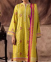 Zellbury Lime Green Khaddar Suit (2 Pcs)- Pakistani Winter Clothing