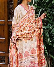 Zellbury Ivory Khaddar Suit (2 Pcs)- Pakistani Winter Clothing