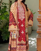Zellbury Carmine Khaddar Suit- Pakistani Winter Dress