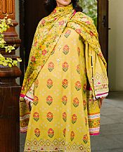 Zellbury Yellow Khaddar Suit (2 Pcs)- Pakistani Winter Clothing