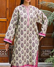 Zellbury Off-white Khaddar Suit (2 Pcs)- Pakistani Winter Dress