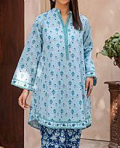Zellbury Sky Blue Khaddar Suit (2 Pcs)- Pakistani Winter Clothing