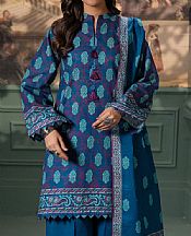 Zellbury Zinc Blue Khaddar Suit (2 Pcs)- Pakistani Winter Clothing