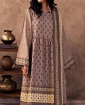 Zellbury Taupe Khaddar Suit- Pakistani Winter Clothing
