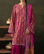 Zellbury Bud Cherry Khaddar Suit- Pakistani Winter Clothing
