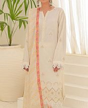Zellbury Off-White Lawn Suit- Pakistani Designer Lawn Suits