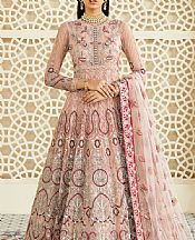 Akbar Aslam Tea Pink Net Suit