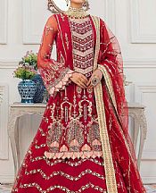 Crimson Net Suit- Pakistani Chiffon Dress