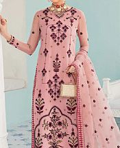 Akbar Aslam Tea Rose Organza Suit- Pakistani Designer Chiffon Suit