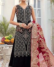 Black Net Suit- Pakistani Designer Chiffon Suit