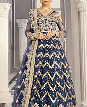 Navy Blue Net Suit