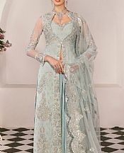 Akbar Aslam Baby Blue Organza Suit