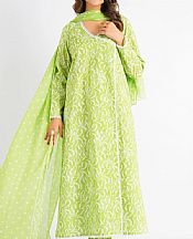 Bareeze Apple Green Cambric Suit- Pakistani Winter Clothing