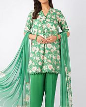 Bareeze Emerald Green Cambric Suit- Pakistani Winter Clothing