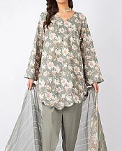 Bareeze Grey Cambric Suit- Pakistani Winter Dress