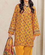 Khaadi Cadmium Orange Lawn Suit- Pakistani Designer Lawn Suits
