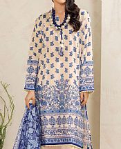 Khaadi Ivory/Black Lawn Suit- Pakistani Lawn Dress