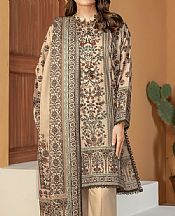 Khaadi Pale Taupe Lawn Suit- Pakistani Lawn Dress